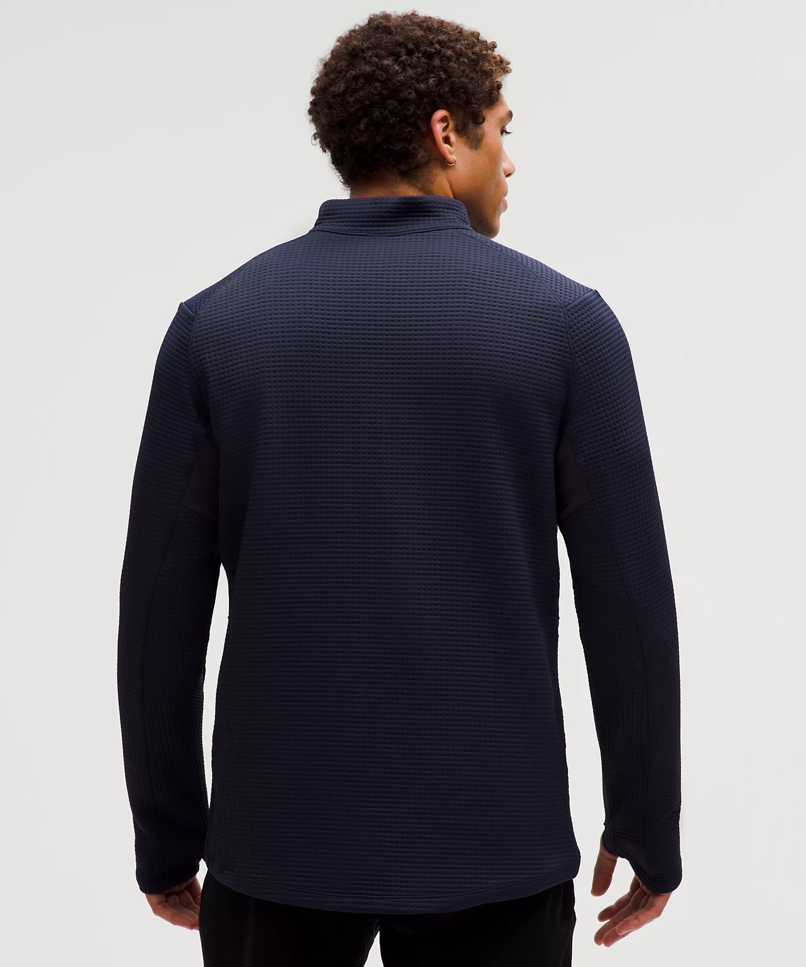 Waffle-Knit Half Zip