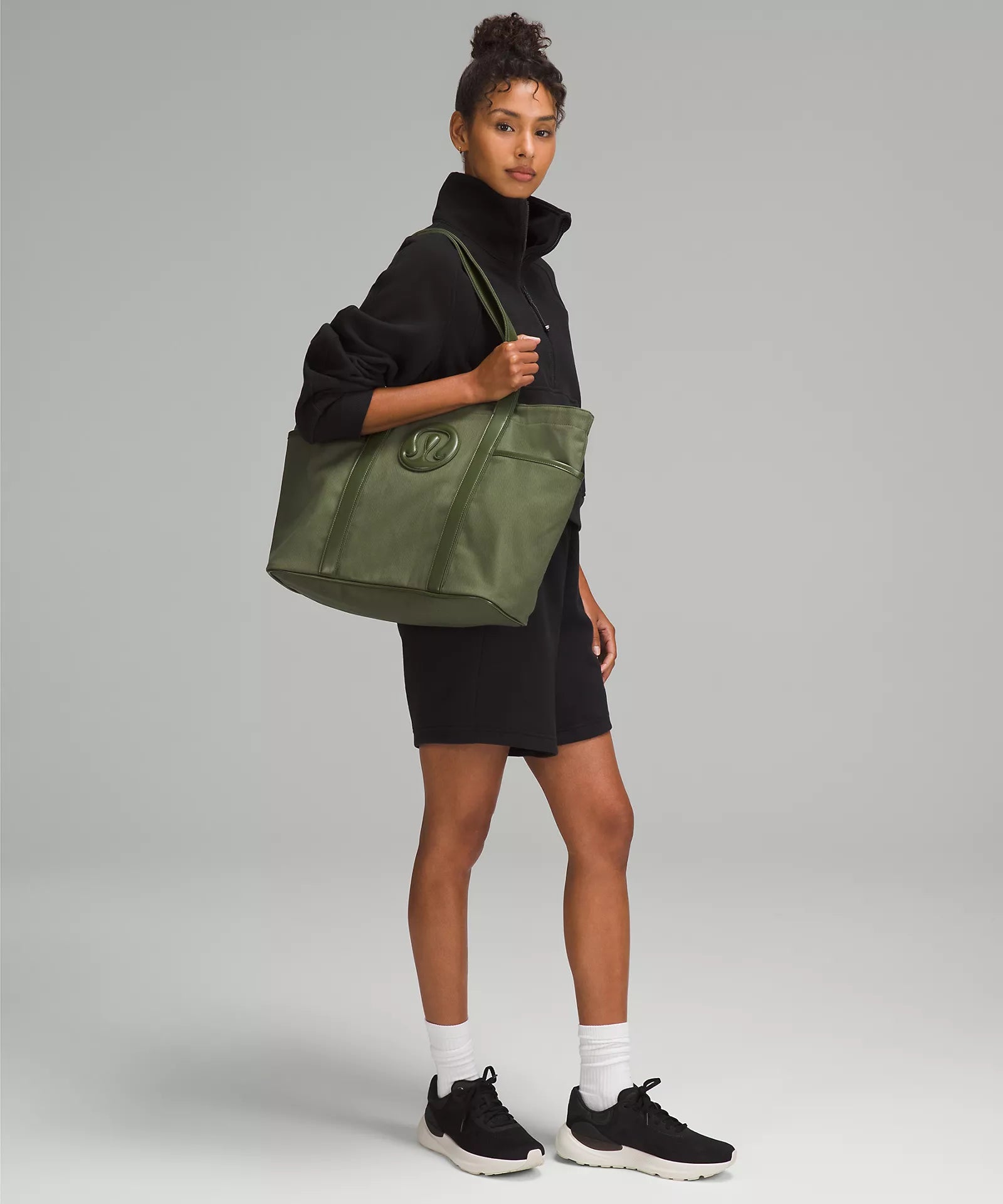 Daily Multi-Pocket Canvas Tote Bag Cactus Material 20L