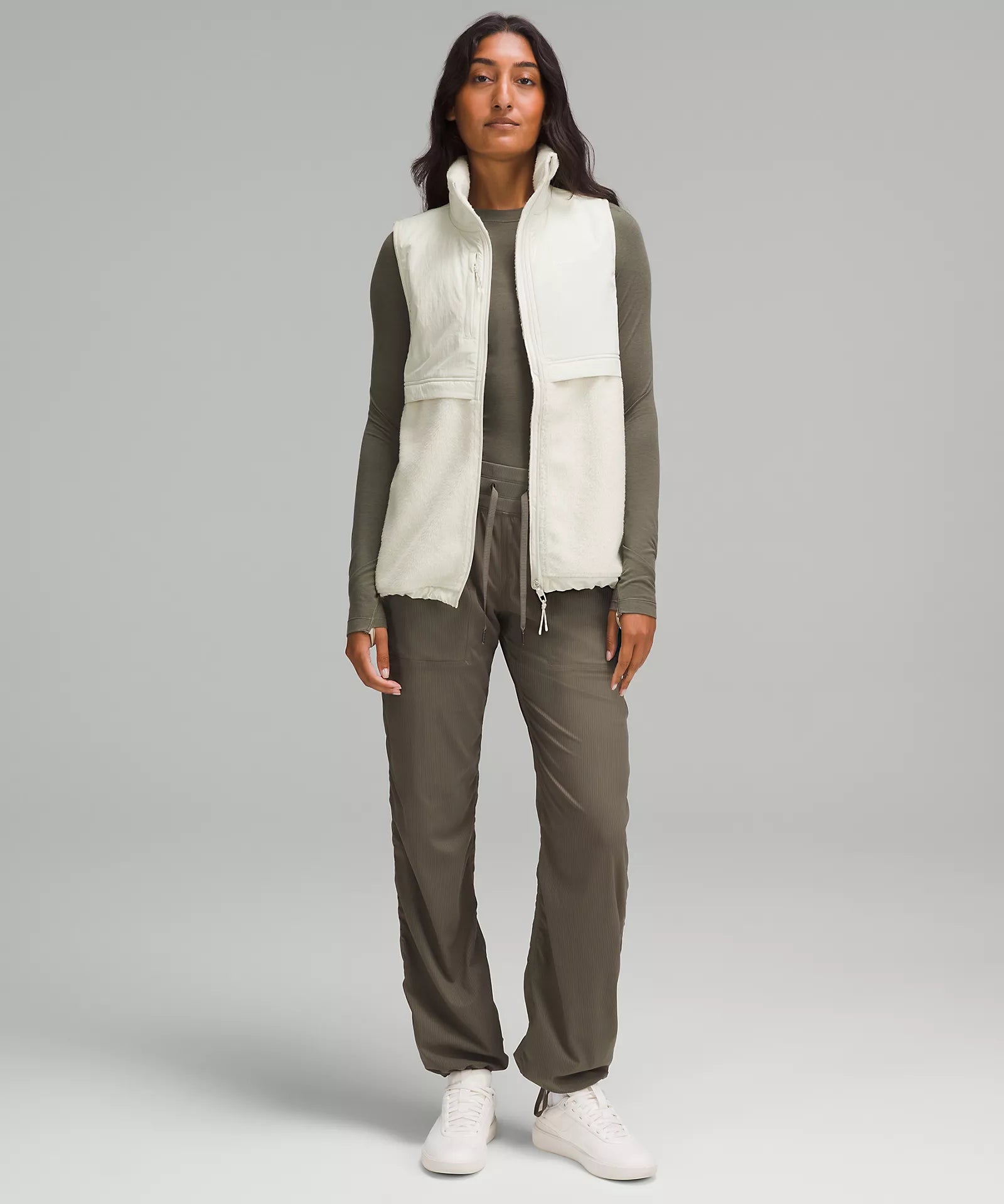Cinch-Hem Fleece Vest