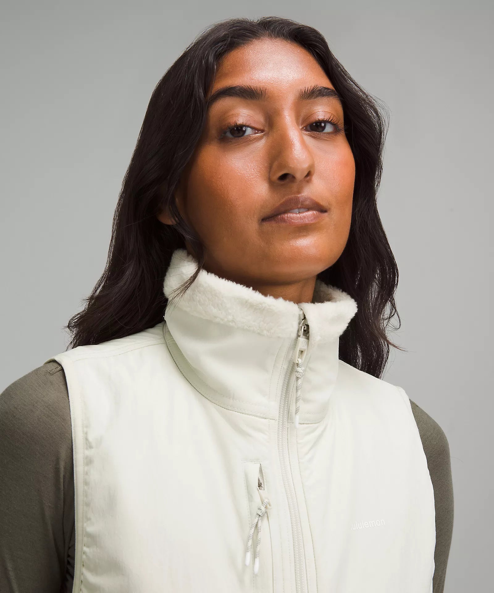 Cinch-Hem Fleece Vest