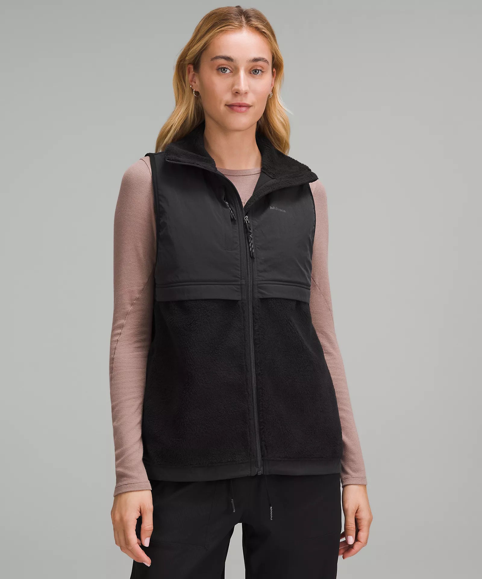 Cinch-Hem Fleece Vest