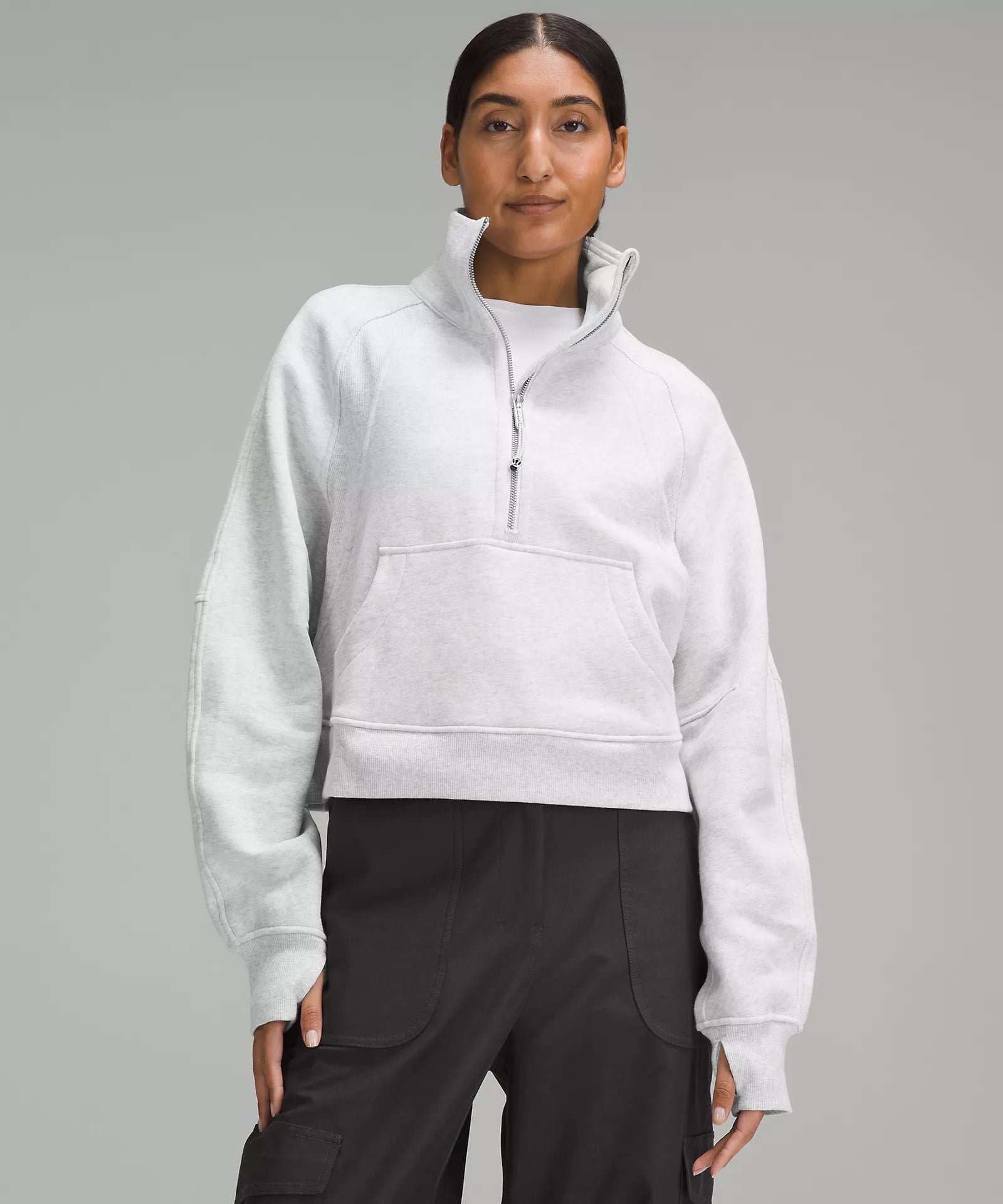 Scuba Oversized Funnel-Neck Half Zip
