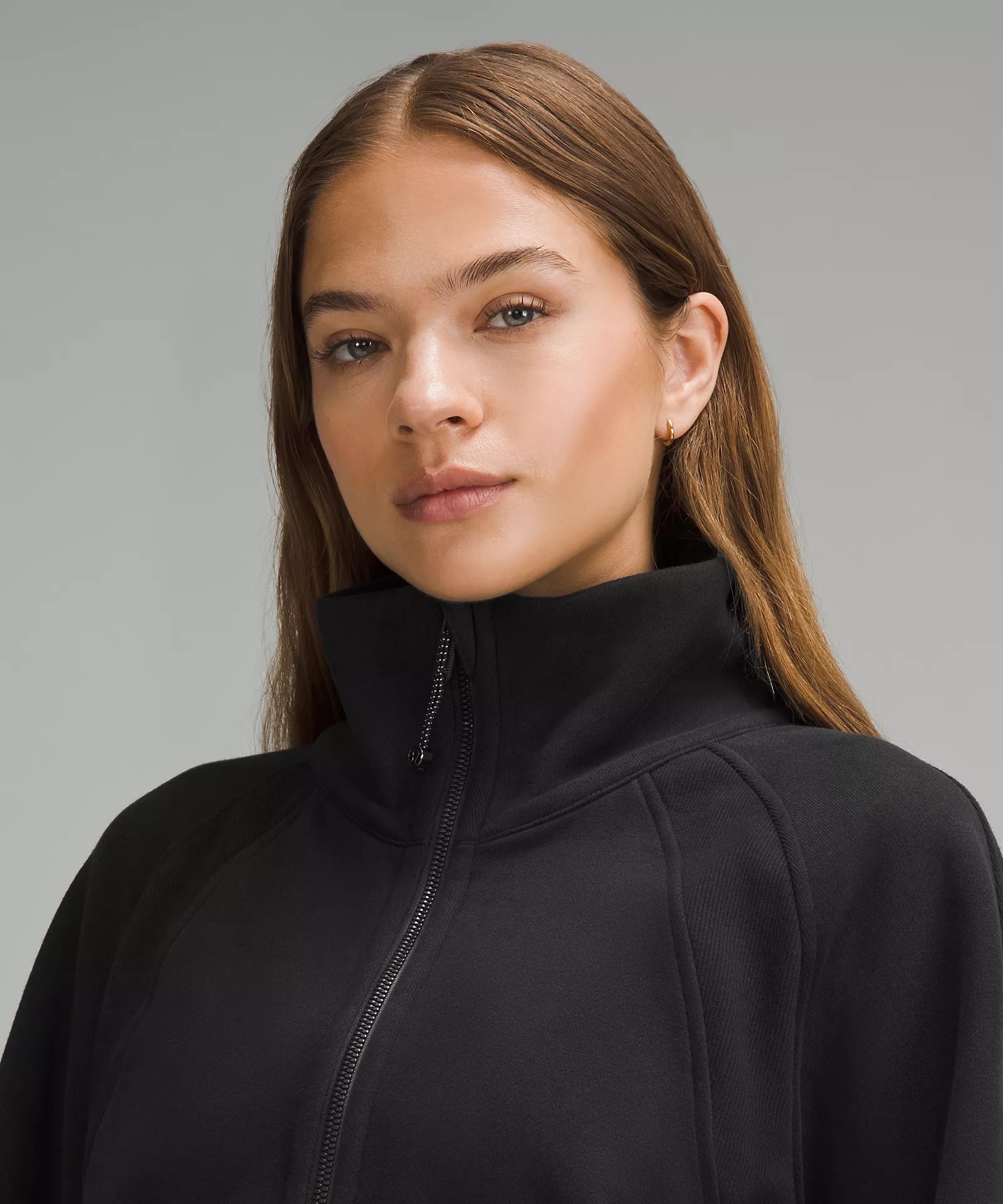 Scuba Oversized Funnel-Neck Half Zip